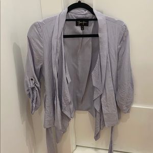 Lavender Silk Wrap Top